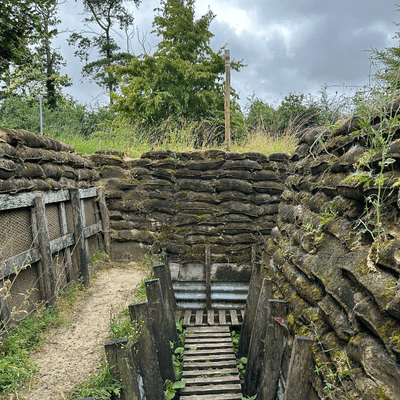 Exploring trenches in Ghent, Belgium